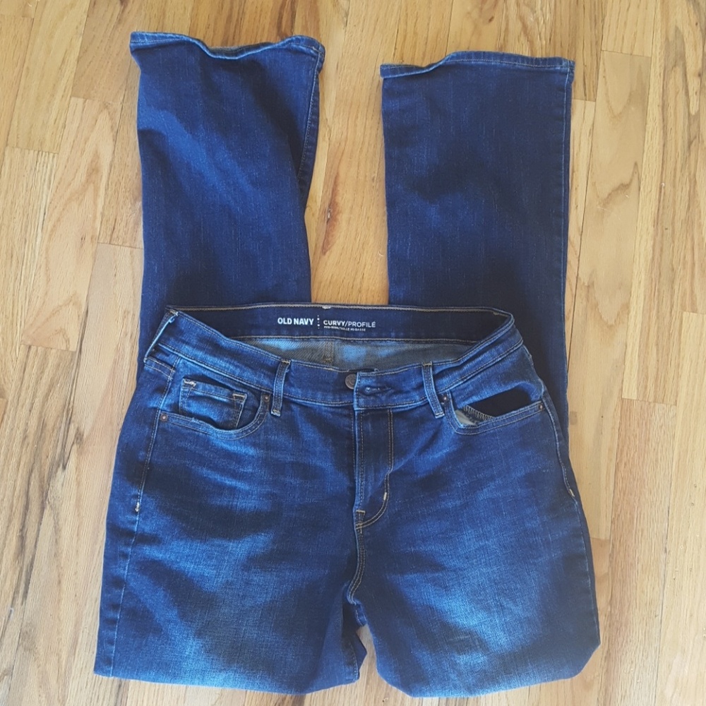 Old Navy size 10 curvy profile boot cut jeans